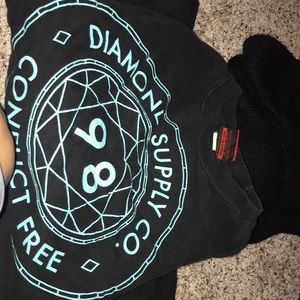 Mens diamond black sweatshirt